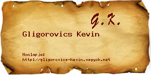 Gligorovics Kevin névjegykártya